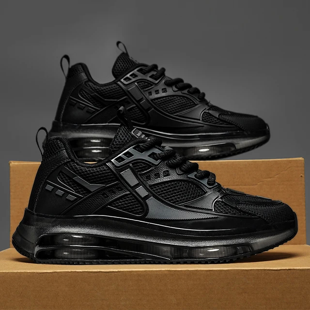Men's Casual, Comfortable and Fashionable Sports Running Shoes - Shock-Absorbing, Stable and Lightweight Soles, Fashionable Design, Fitness Jogging Casual Shoes, All-Season Comfortable Sports Training Shoes, Soft Lining