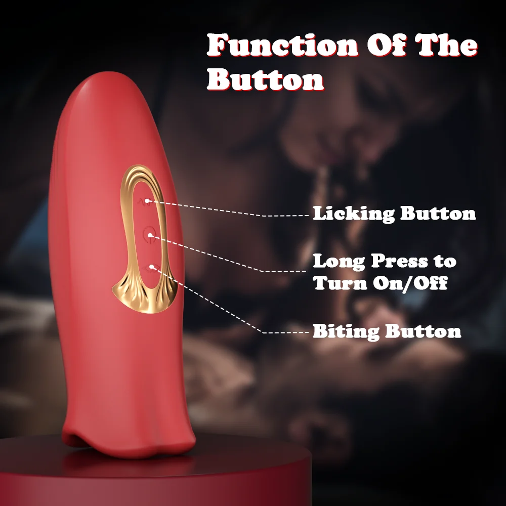 Zunge lecken Vibrator für Frauen Oral Sex beißen und vibrieren Klitoris Stimulator Nippel Sauger Spielzeug für Erwachsene Frauen_voghion.com