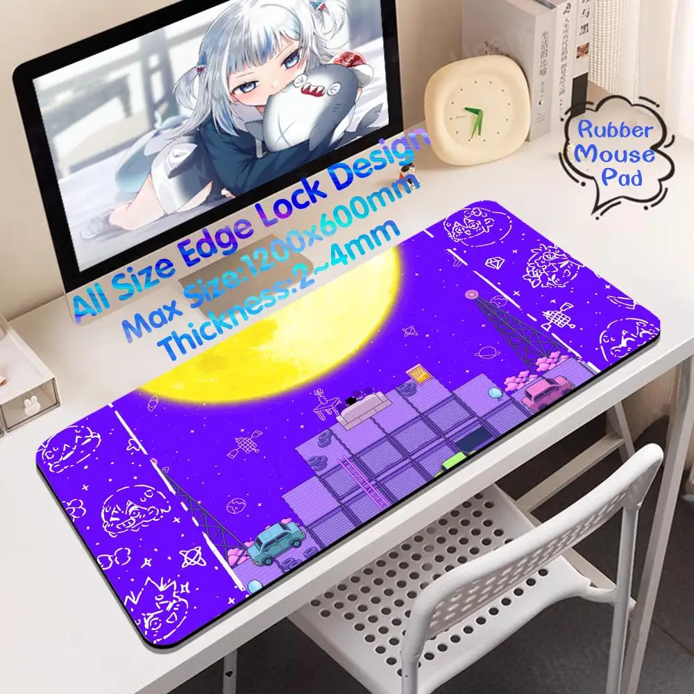 O_omori Mouse Pad 1200x600 Rubber Mouse Pad Esports Computer Keyboard Gamer Keyboard 4mm Super Computer Desk Mat