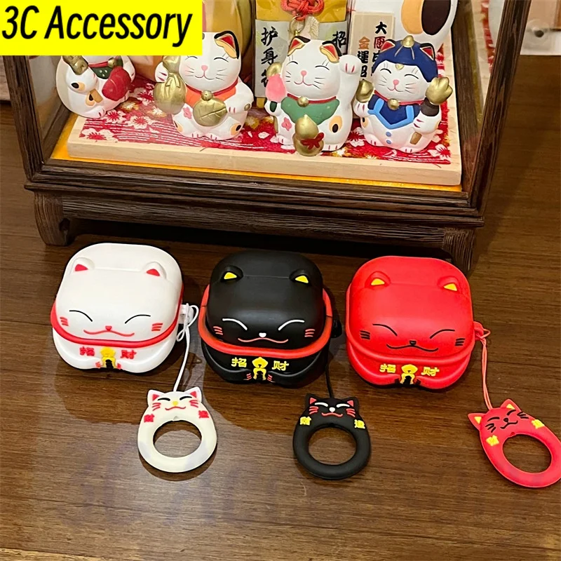 2023 Per Samsung Galaxy Buds Live/Pro/2/2Pro/Fe Cover Creative Lucky Cat 3D Custodie Protettive In Silicone Per Samsung Galaxy Buds Fe