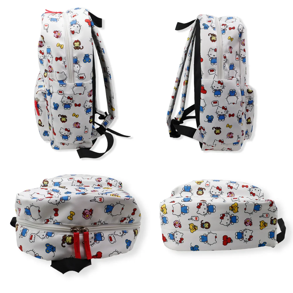 Mochila escolar Kawaii Sanrio HelloKitty para mujer, mochila de estilo universitario, ligera, de gran capacidad, 1 unidad