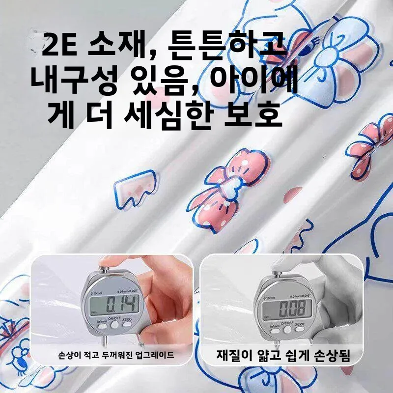 일회용 두꺼운 방수 레인 부츠 커버 (어린이 야외 학교용, 미끄럼 방지, 내마모..