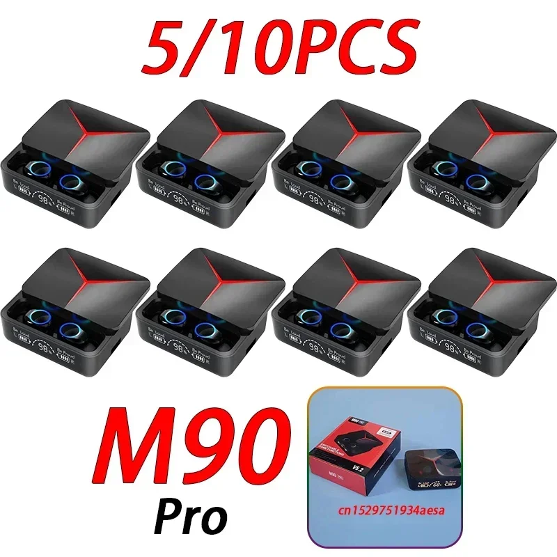 

10/5 шт. M90 Pro TWS Игровые наушники; Bluetooth-наушники; Гарнитура; Беспроводные наушники 2023; Стереонаушники; V5.3 PK F9-5C