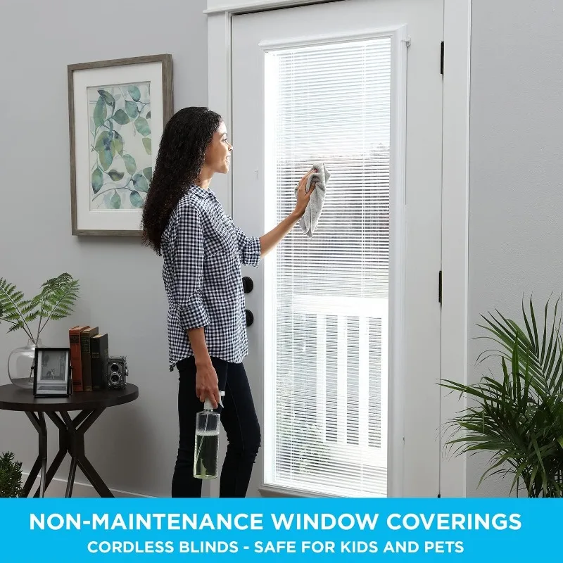 ODL Add On Blinds for Raised Frame Doors Outer Frame Measurement 10"x 38"Home Improvement  Easy to Install Innovative Window 4