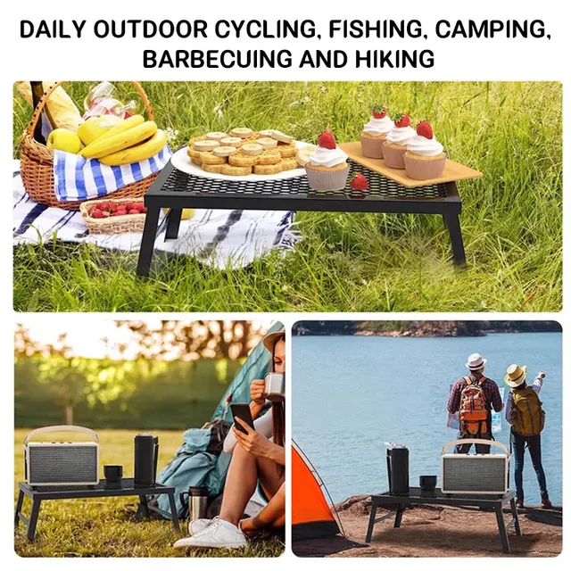알루미늄 소재로 제작된 휴대용 바베큐 테이블