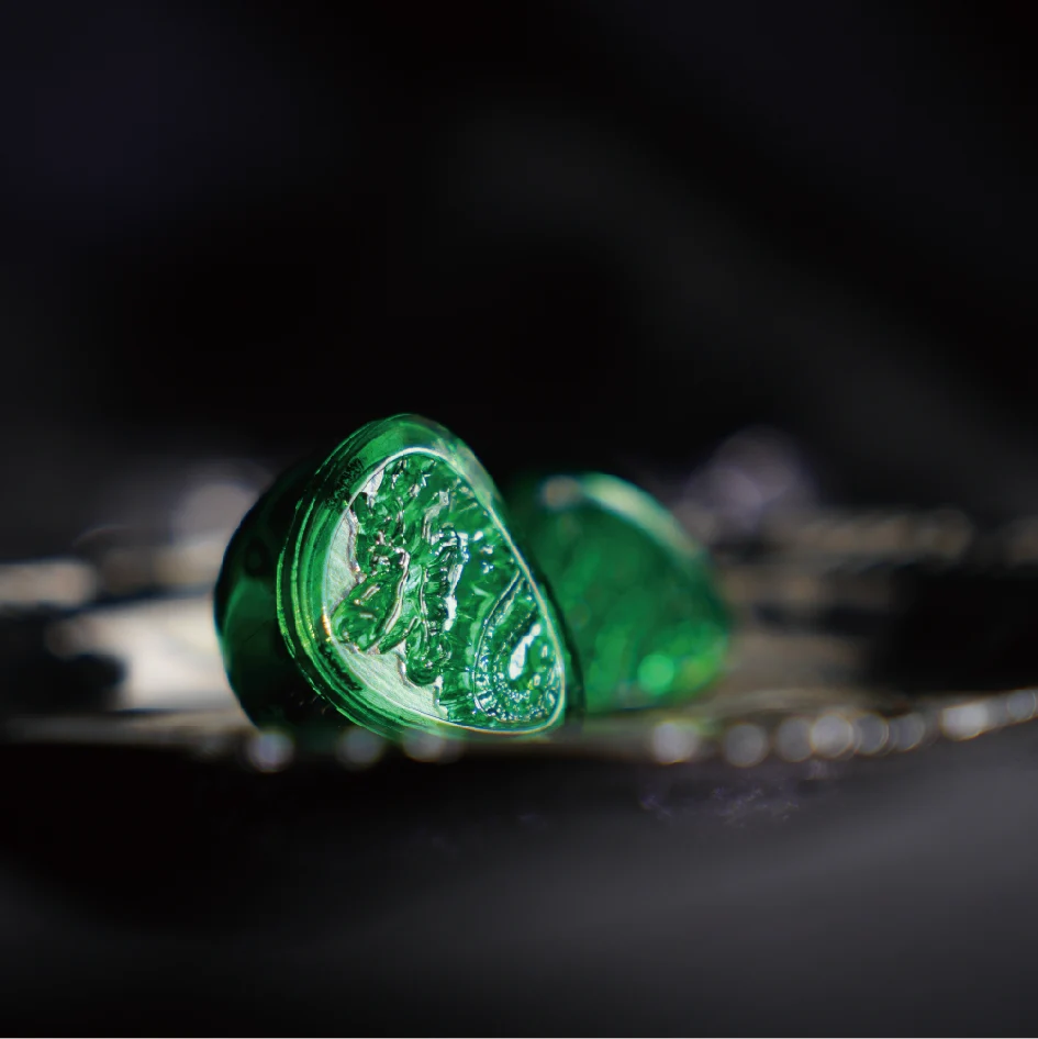 Jade Dragon Edition 10mm PET Single Dynamic In-Ear Earphones 2