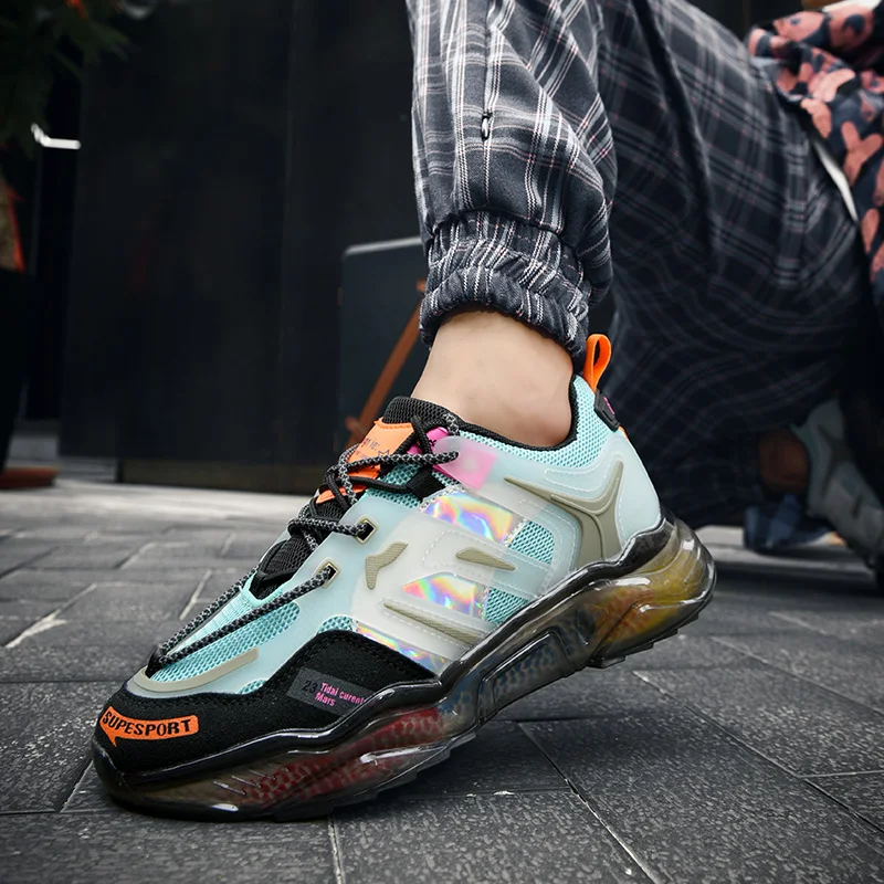 

Thick-soled Comfortable Non-slip Casual Shoes 2023 Summer New Men's Sports Shoes Fashion Wear-resistant Soft-soled Running Shoes
