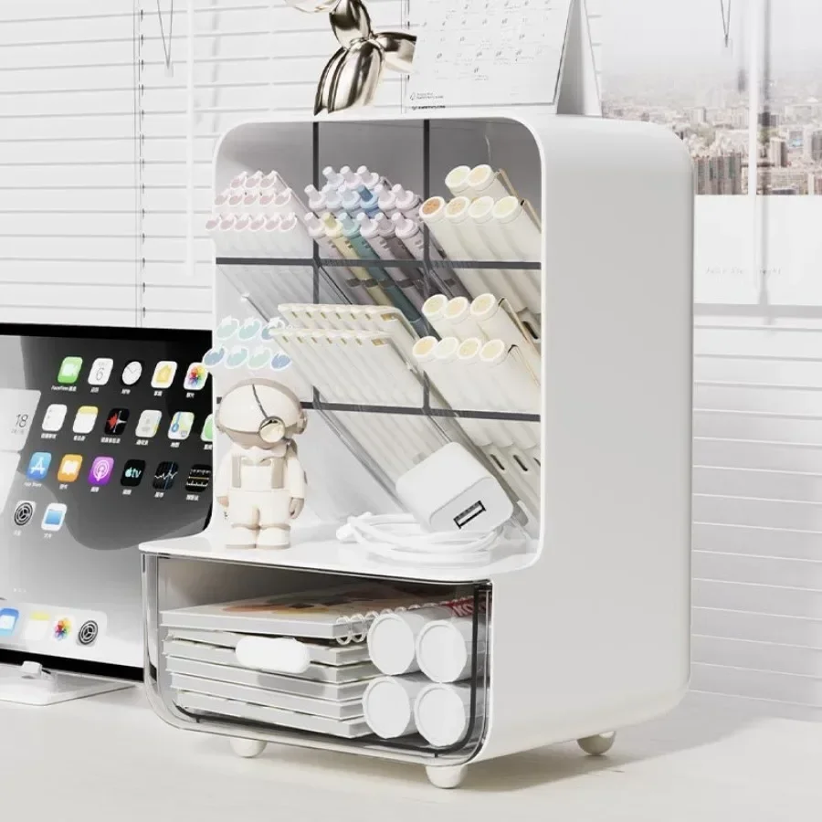 Storage box desk organizer storage organizer bag organizer coin holder pencil case Pencil holder students large capacity desktop stationery storage box office sundries storage shelf desk organizer