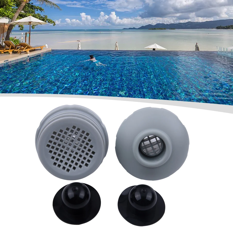 Kit De Conectores De Entrada/Salida Para Piscinas INTEX 32 Mm - Incluye Boquillas Y Rejillas De Filtro