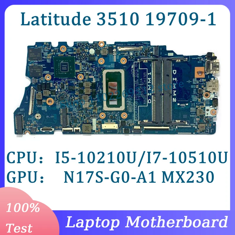 

CN-03C8WJ 03C8WJ CN-0G9T8F 0G9T8F 19709-1 для DELL 3510 Материнская плата ноутбука с I5-10210U/I7-10510U CPU N17S-G0-A1 100% протестирована ОК