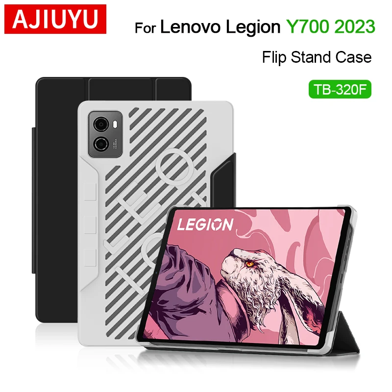 AJIUYU 레노버 LEGION Y700 2 세대 2023 스마트 케이스, TB-320F 게임 태블릿 플립 스탠드, 방열 보호 커버, 8.8 인치  Best5