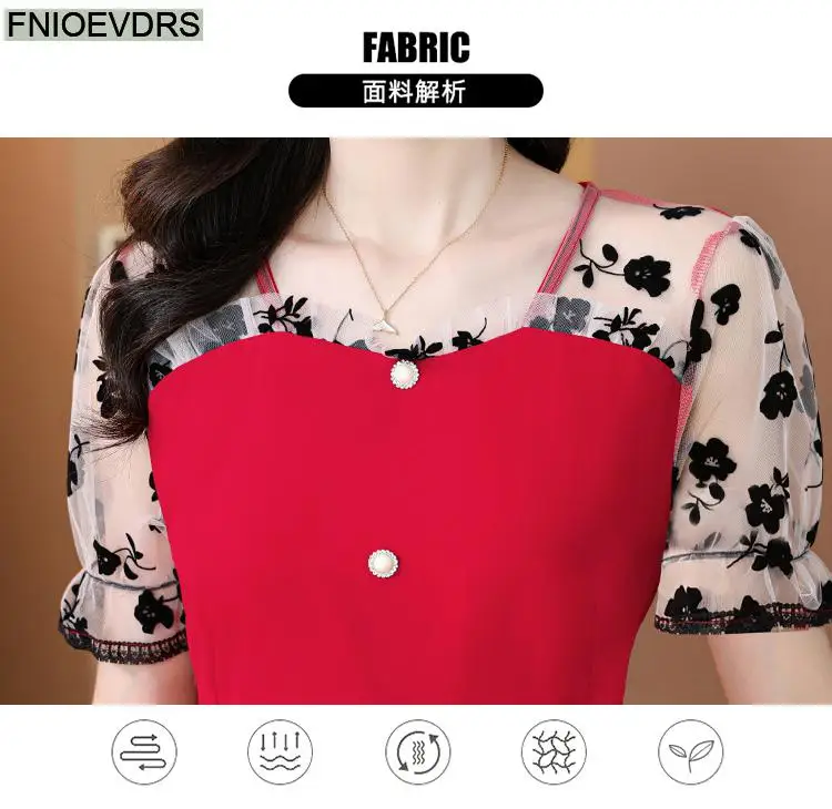 Hot Sales Autumn 2024 Women European Fashion Elegant Black Shirt Sheer Mesh Ruffles Casual Tunic Belly Peplum Tops And Blouses