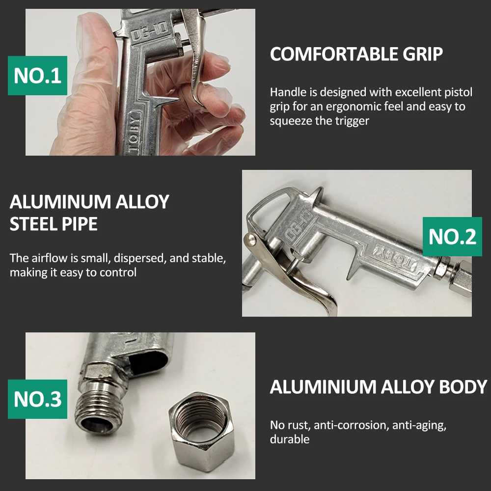 5Pcs Mini Air Blow Gun Kit Pneumatic Dust Blower Gun Air Spray Gun Dust Cleaning