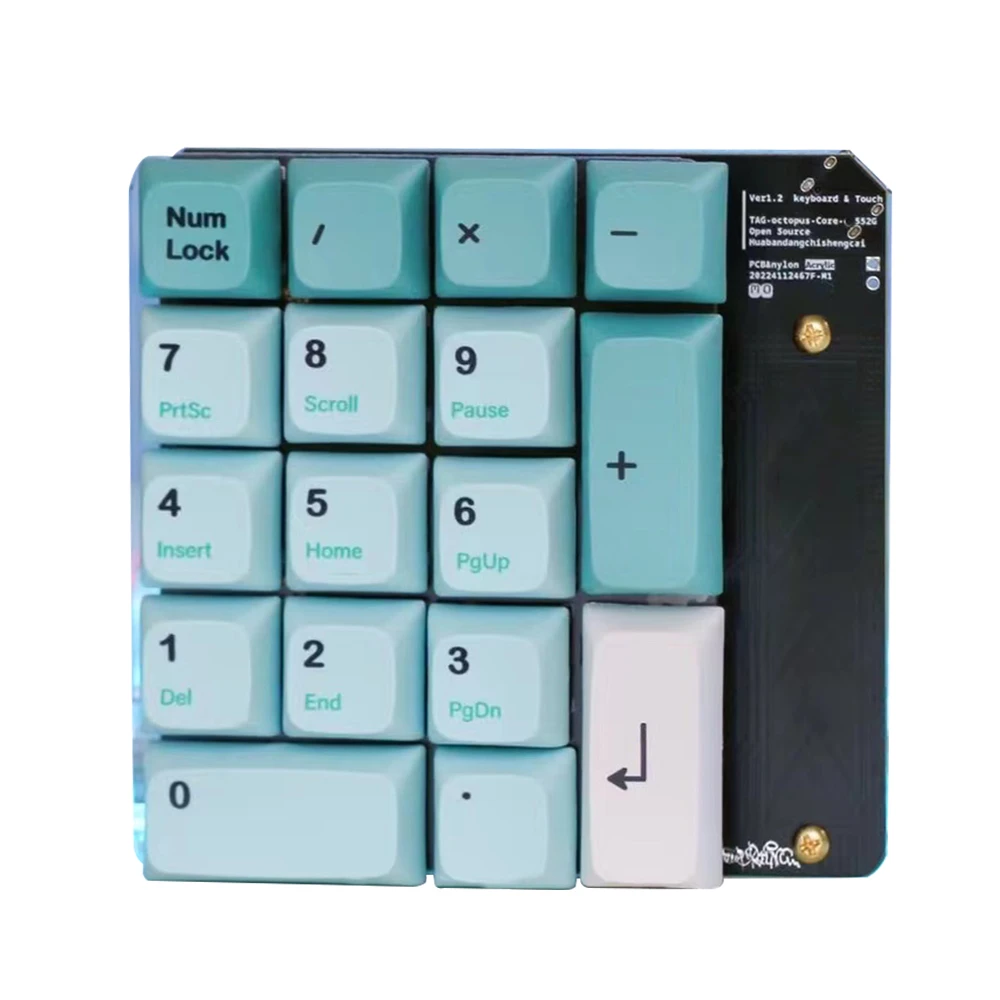 Mechanical Numeric Keypad White Hot Swap Switch Wired Keyboard Computer