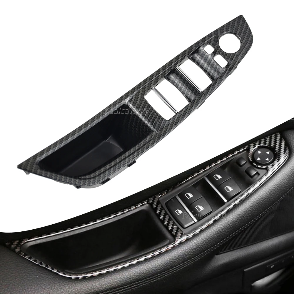 Copertura Bracciolo Interno Con Maniglia Per BMW Serie 5 F10 F11 F18, Guida A Destra, Pieghevole, Colore Nero