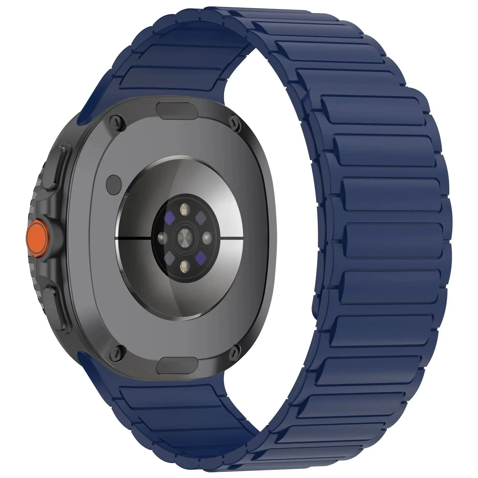 Sporty Silicone Magnetic No-Gap Wristband Strap