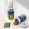 Children's Wooden Colorful Stick Color Classification Box Teaching Aid Color Cognition Matching Game Educational Toys For Kids 5
