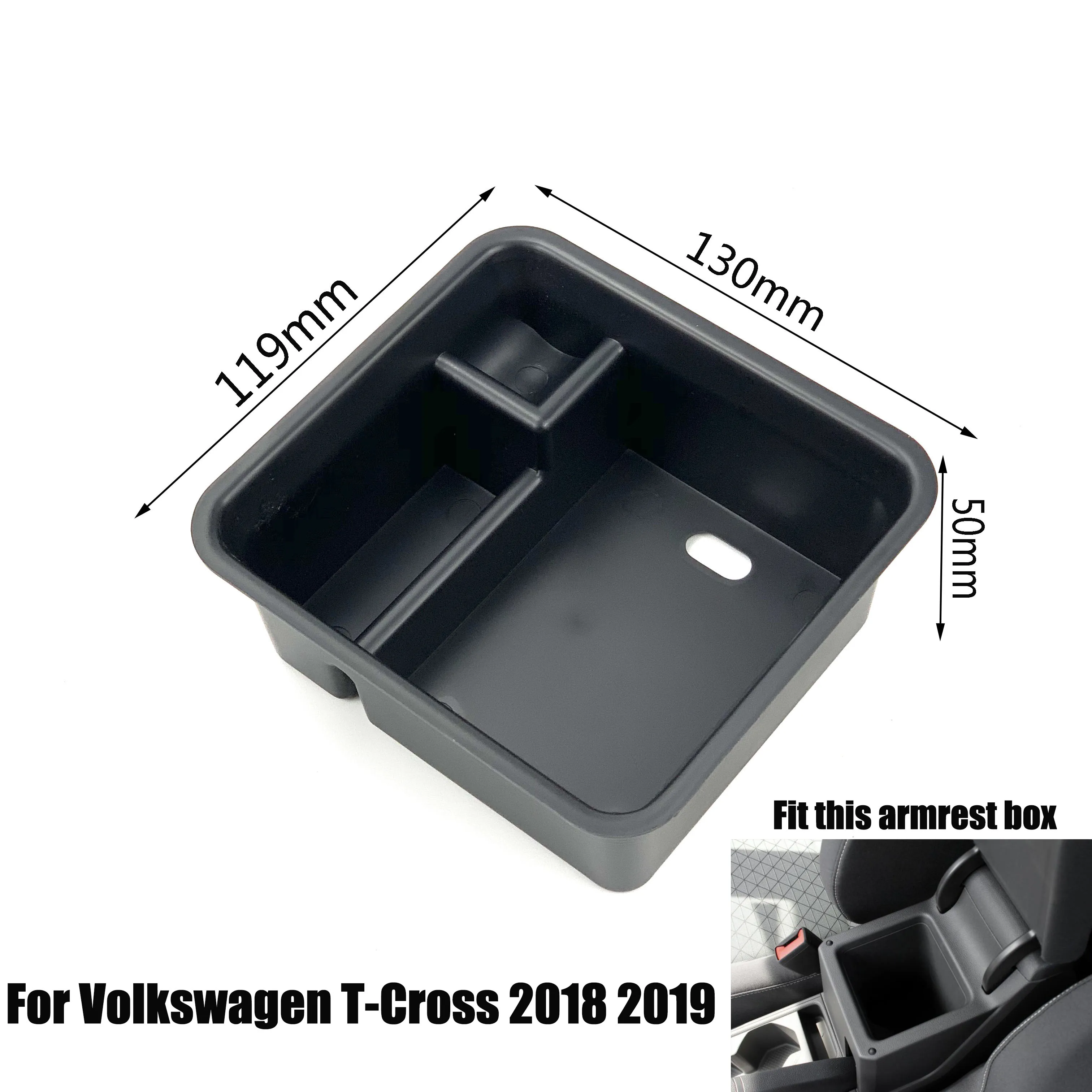 Per Volkswagen T-Cross T-Roc Golf Sportsvan Sv Jetta Mk6 Gti Mk6 R20/Golf 6 Scirocco Teramont Atlas Bracciolo Scatola Di Immagazzinaggio