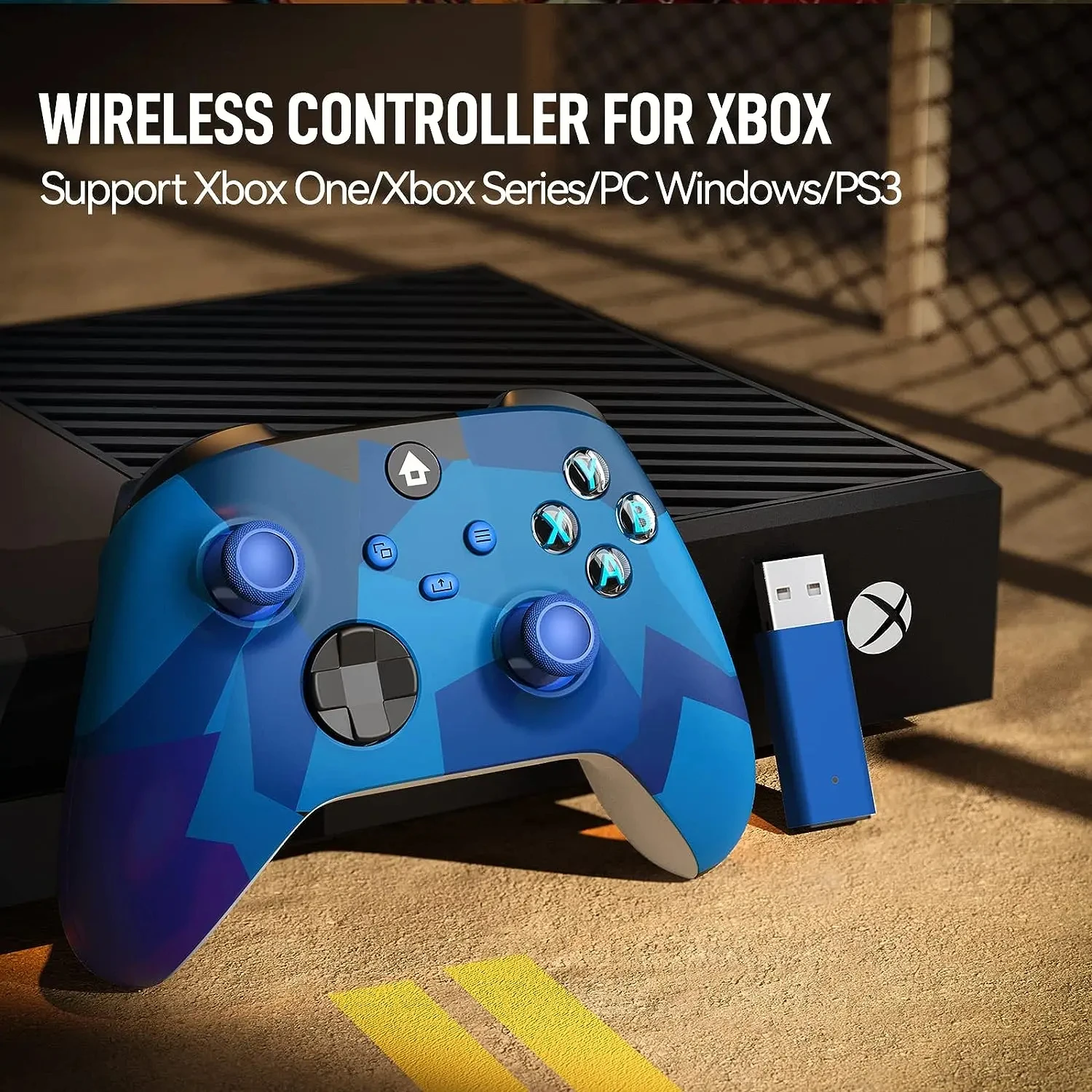 Xbox one 시리즈 X/S 콘솔용 무선 게임 컨트롤러, 2.4G 조이스틱, 2.4GHz 어댑터 리시버, Windows PC 게임 패드용
