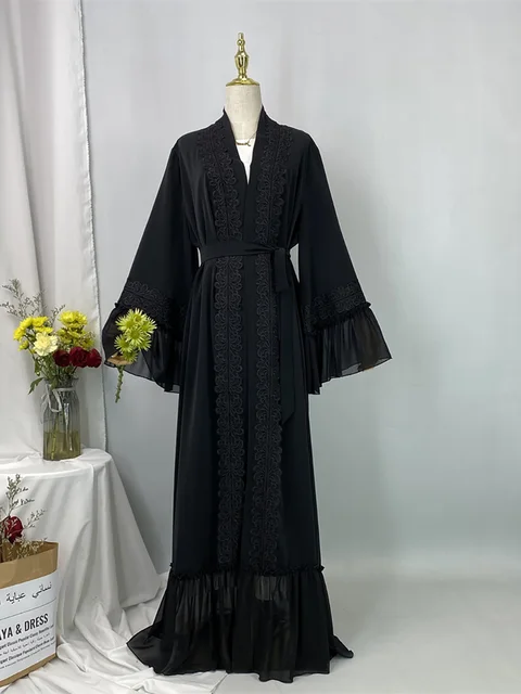 108874-8b68ad.jpg Abayas Noirs pour Femme Musulmane, Kebaya, Caftan Marocain, Kimono, Vêtements Islamiques, Ramadan Eid Dubai