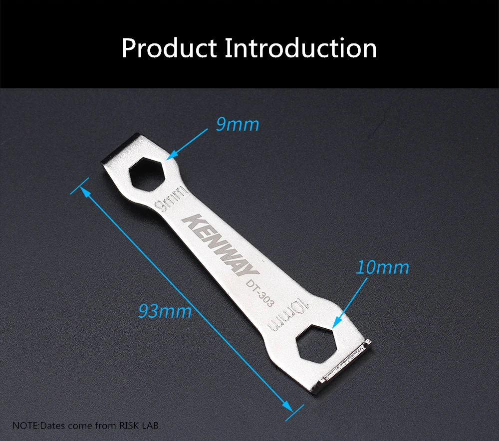 RISIKO KENWAY RL202 MTB Rennrad 9 & 10mm Kettenblatt Kettenblatt Peg Spanner Fahrrad Kettenblatt Mutter Bolzen Schlüssel entfernen Werkzeug – Detail 2