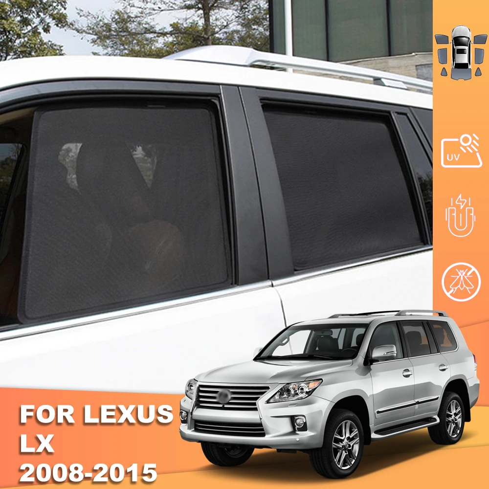 

For Lexus LX 570 J200 2007-2015 LX570 Magnetic Car Sunshade Front Windshield Frame Curtain Rear Side Window Sun Shade Shield