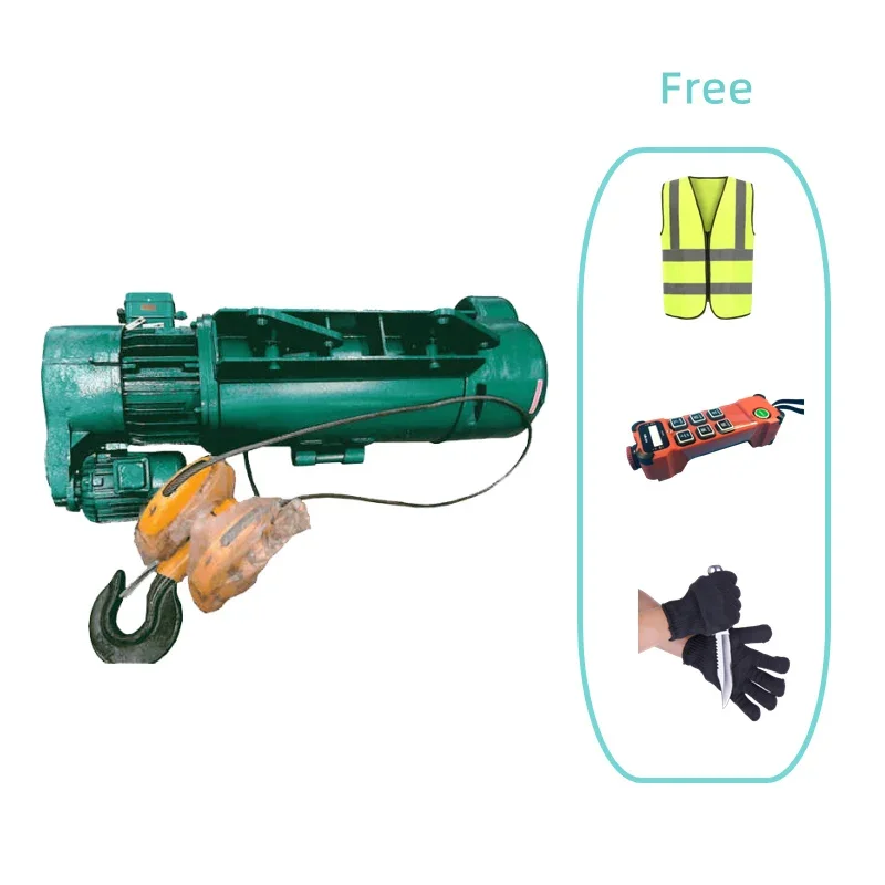 3 Phase Motor Wire Rope 16 Ton 20 Ton Electric Hoist For Single Girder Beam Crane