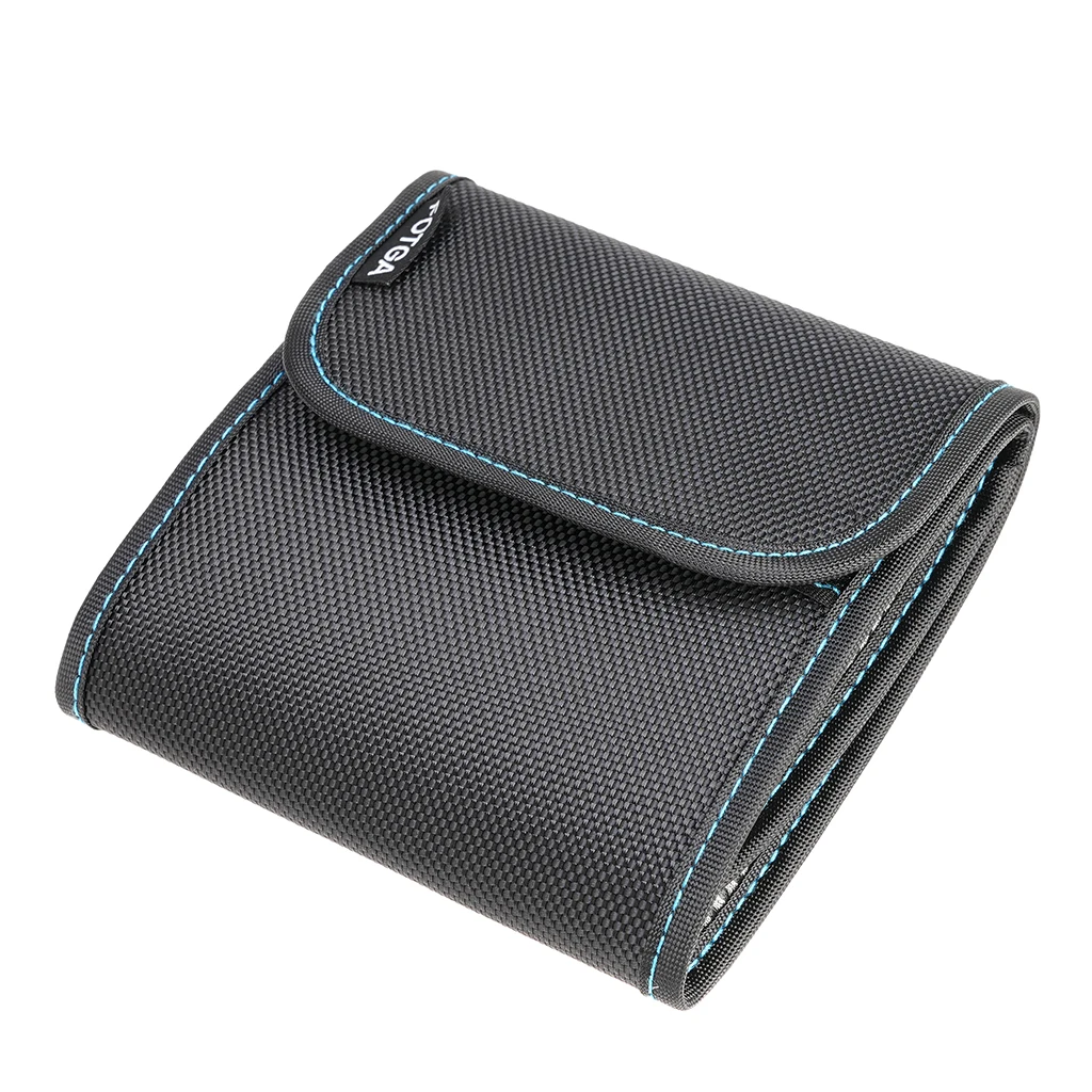 1PC 3 Pockets Lens Filter Bag Camera Lens Filter Pouch for 95mm ND UV CPL Camera Holder Wallet Case