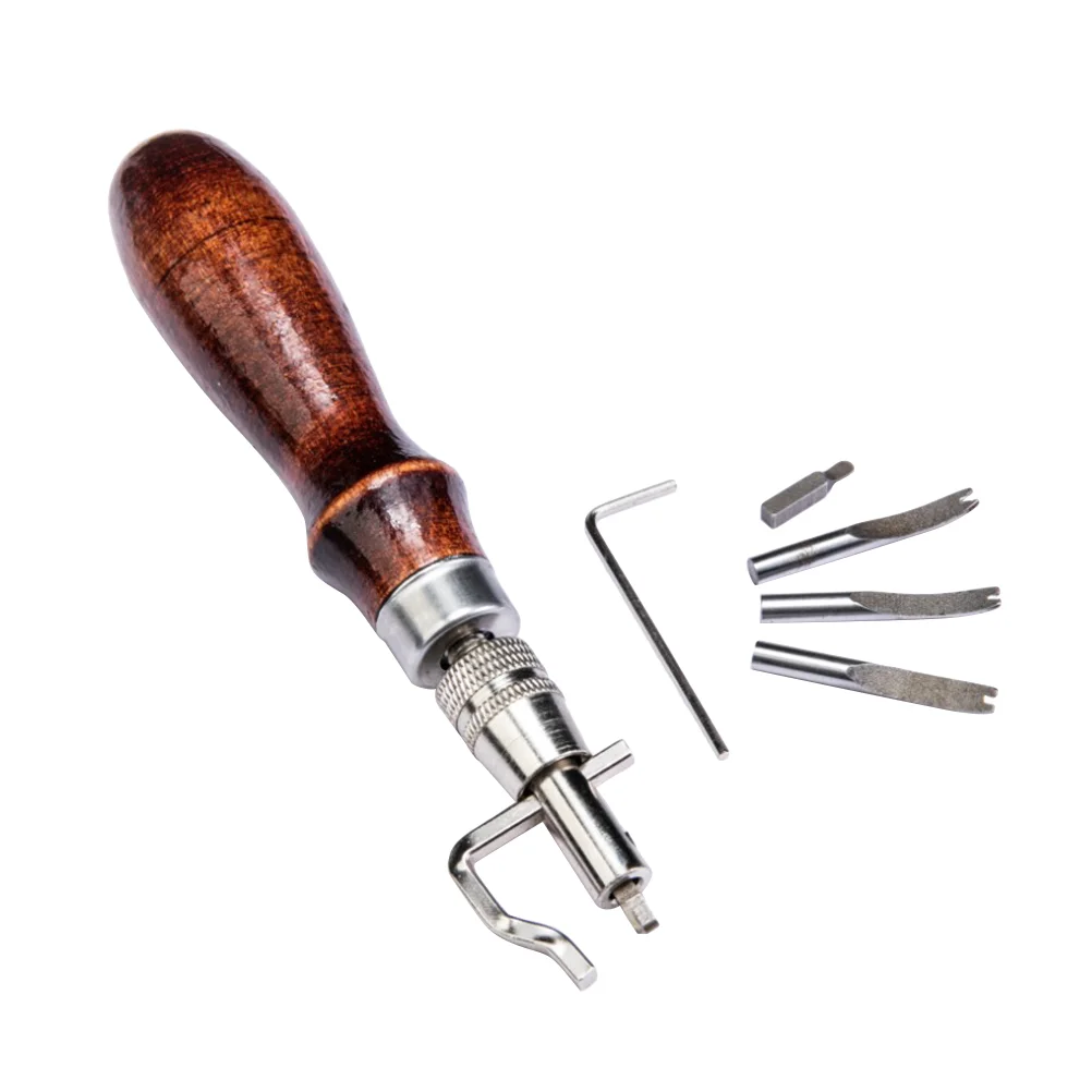 

7pcs Groover Tool Leathercraft Stitching Groover Beveler Skiving Tool Working Cutting Carving Tools