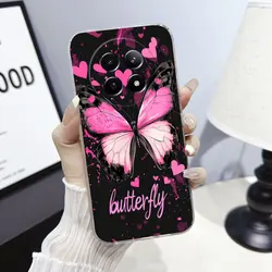 Marble Clear Soft Silicone Phone Case with Cute Cat Design for Realme 13 Pro 5G (TM2726)