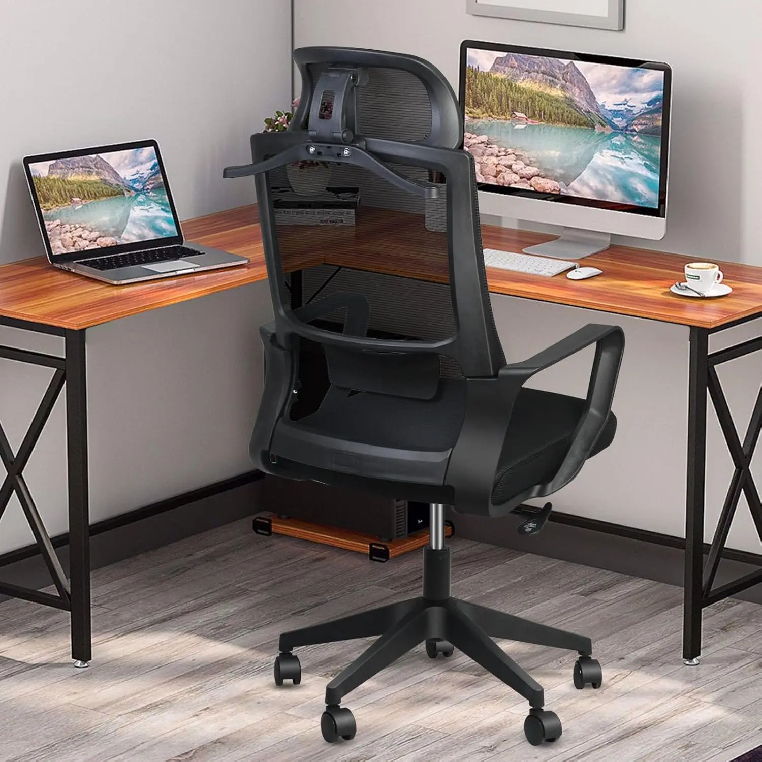 كرسي مكتب مريح مع مسند رأس قابل للتعديل، كرسي مكتب...