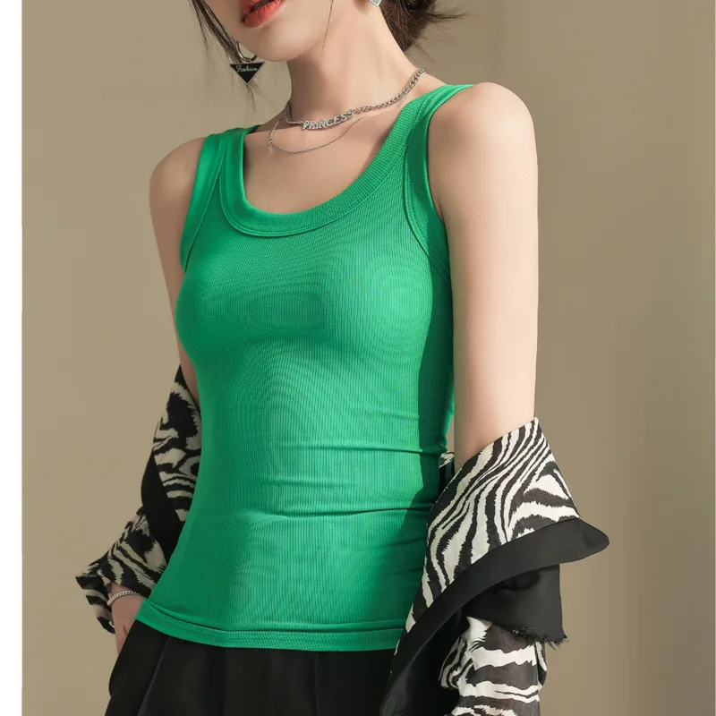 Women Fashion Tank Crop Sexy Seamless Cotton Camisole Lingerie Bralette Wireless Sleeveless Tee Underwear Tube Tops Sports Camis women lingerie women underwear women tank tops women camisole women crop top