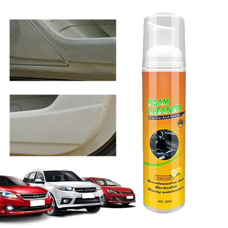 

Automobile Foam Cleaner Convenient Car Leather Foam Cleaner With UV Protection Car Interior Care Products For Fabrics Leather