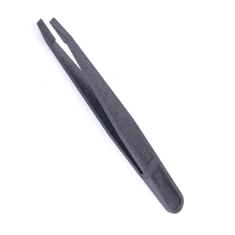 Carbon Fiber Tweezer Anti-Static Precision Tweezer 120mm For Maintenance Industrial Repairing Home Working Manual Tool 1 Pc precision tweezers esd anti static tweezers
