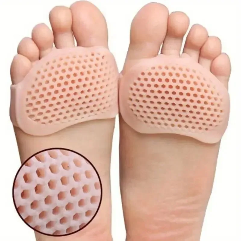 2/4/6 Stück Silikon-Mittelfußpolster, Fußpolster zur Zehentrennung, orthopädische Fußmassage-Einlegesohlen, Vorfußsocken, Fußpflegewerkzeuge – Detail 2