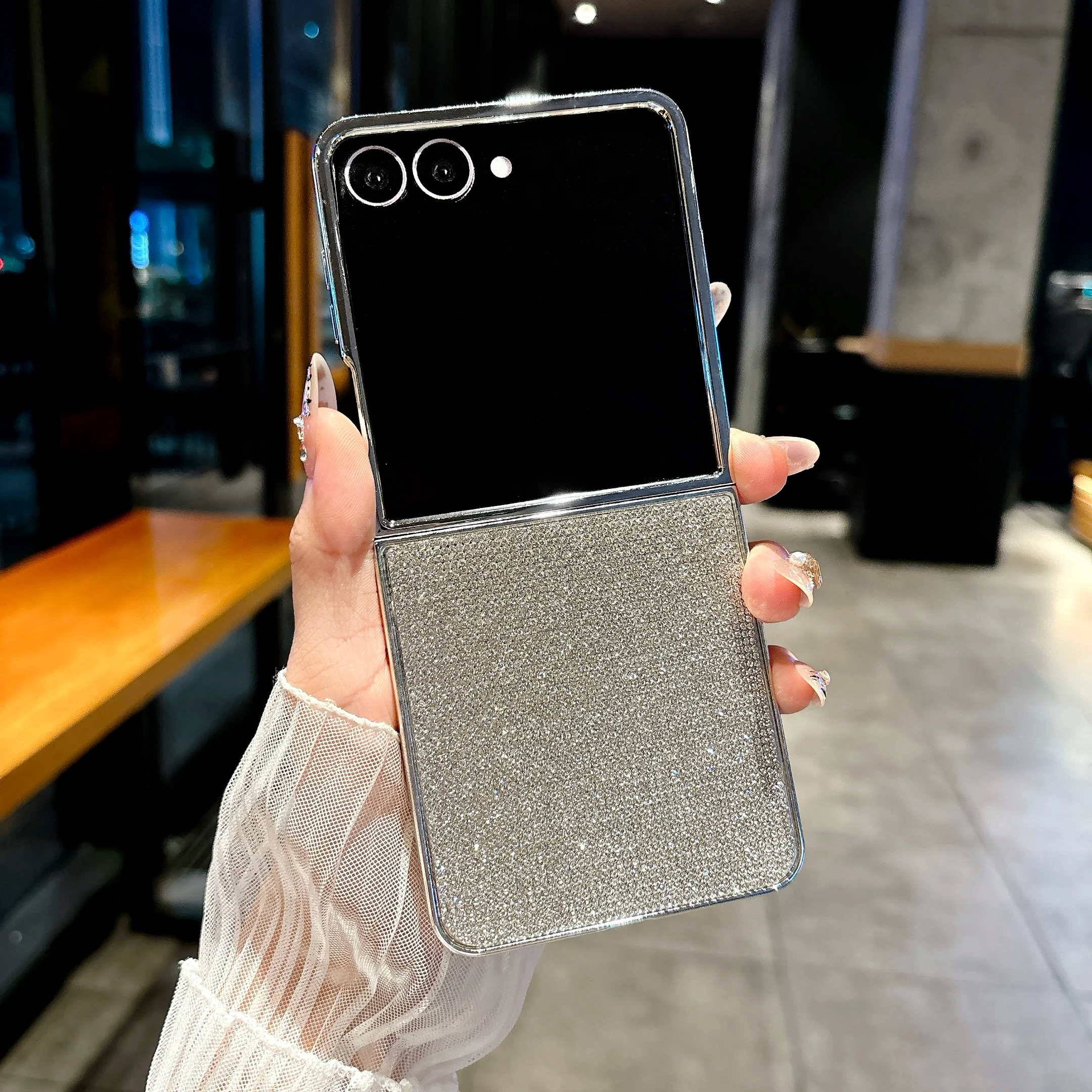 Luxurious Glitter Crystal Rhinestone Plating Hard Phone Case