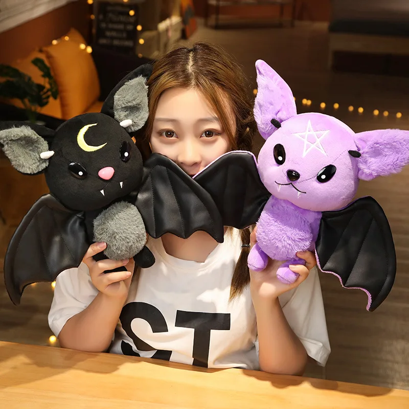 30cm Dark Series Plush Bat Rabbit Toy Pentacle Moon Vampire Doll Stuffed  Gothic Rock Style Bag Halloween Plush Kids Toy Gifts - AliExpress