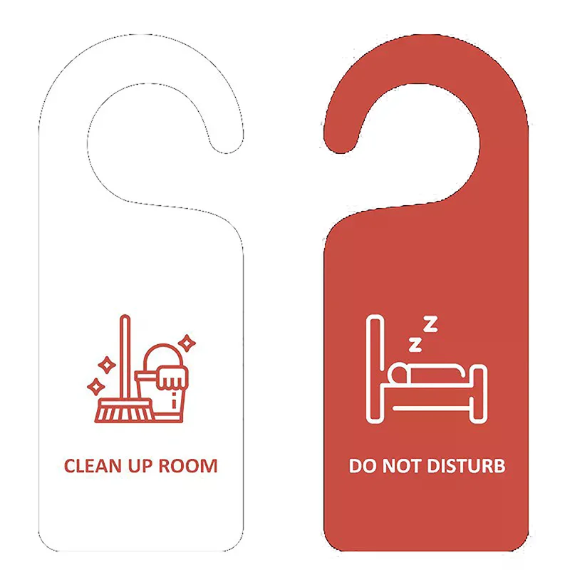 Do Not Disturb Door Sign Hanging Sign Shop Pendant Room Cleaning Double-sided Door Tags For Club Cafe Hotel
