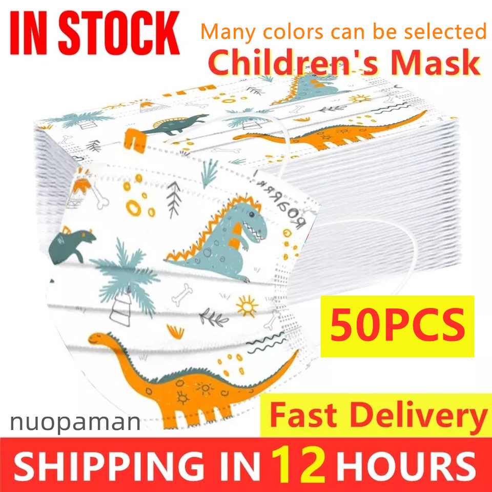 Cartoon Kids Disposable Protective Mask 3 Layer Non-woven Filter Children's Face Mouth Mask Mascarillas Quirurgicas Homologadas