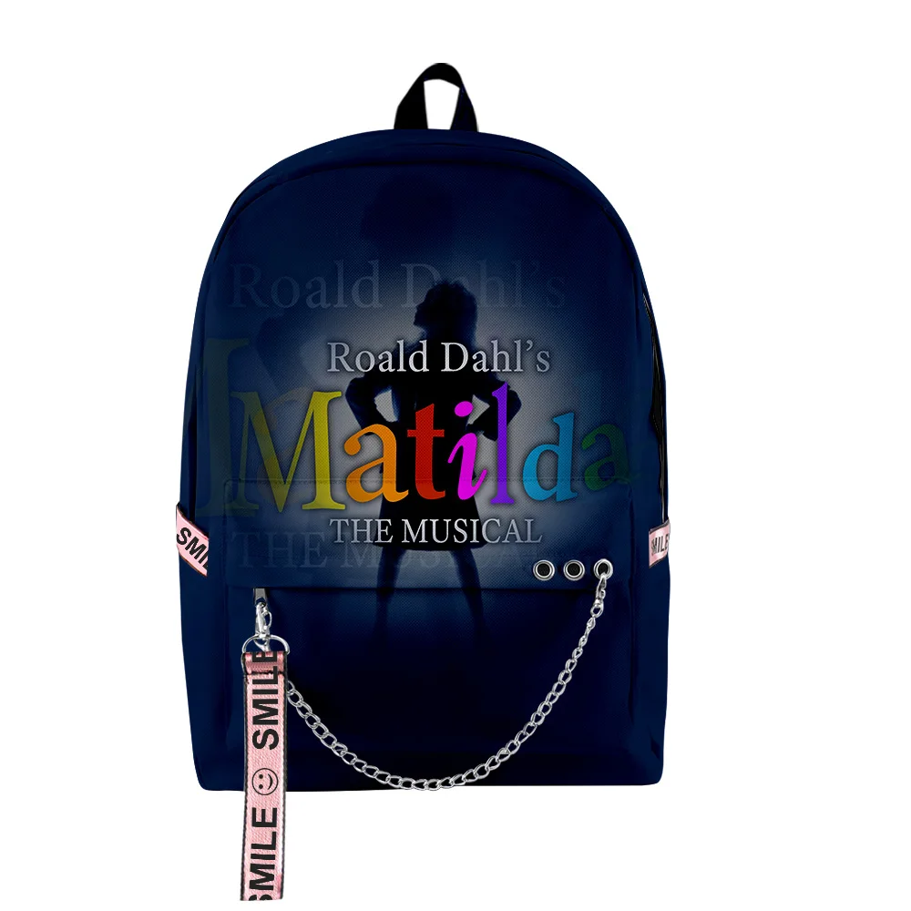 

Youthful School Bags Unisex Roald Dahl's Matilda the Musical Movie Travel Bags 3D Print Oxford Waterproof Notebook Backpacks