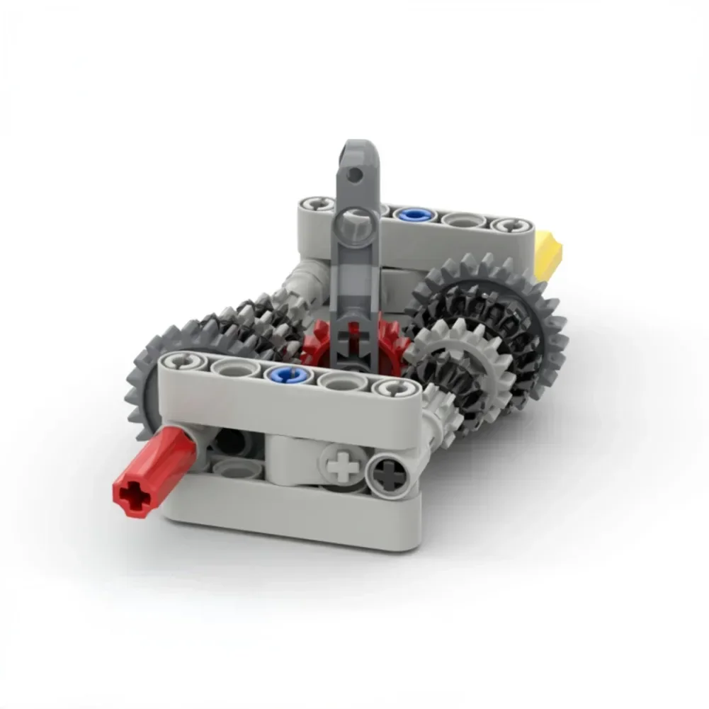 MOC Smooth 5-speed Transmission Manual Chassis Variable Speed Wave Box B35 B69 Building Block Differential Gear Compatible Leduo