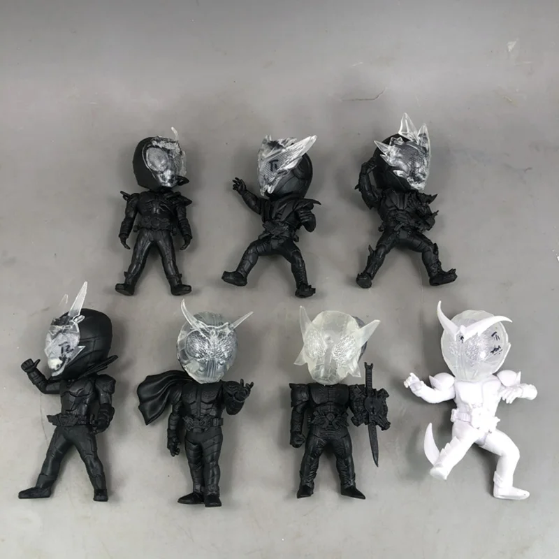 Kamen Rider Ex Cashapon Build Zi-O Saber Woz Q Version Black White Action Figure Model Ornament Toys