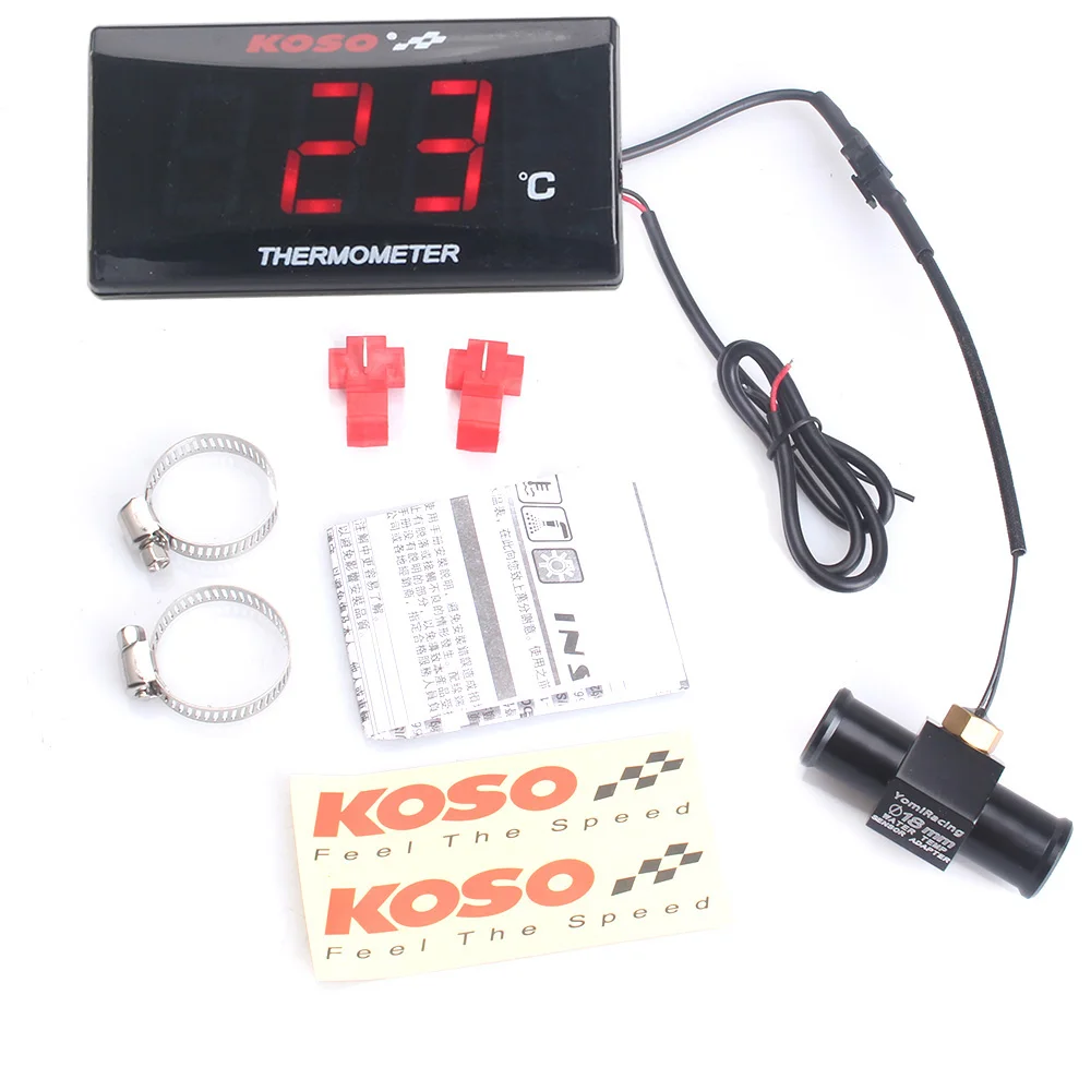 Universal Motorcycle Thermometer Instruments Water Temp Temperature