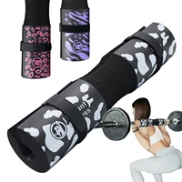 Barbell Pad with Cow Print for Hip Thrusts, Squats Lunges Neck & Shoulder Squat Bar Pad Cushion Support Foam for Extra Comfot 1