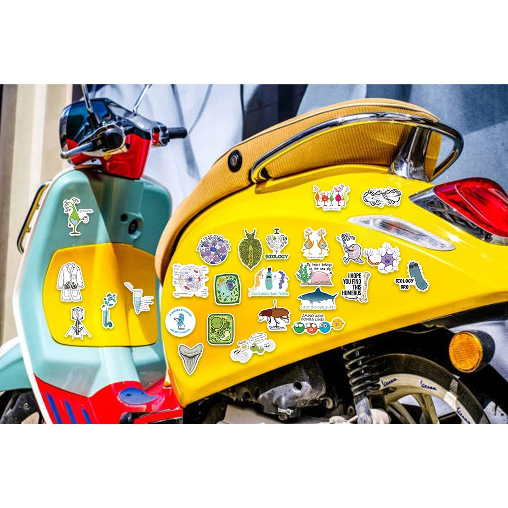 50/100PCS Biologie Labor Forschung Aufkleber Graffiti Dekoration Laptop Gepäck Telefon Skateboard Wasserdicht DIY Aufkleber – Detail 6