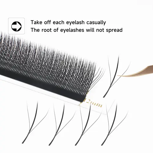 XIUSUZAKI W Shaped Bloom 2D 3D 4D 5D 6D 7D 8D Automatic Flowering Premade Fans Eyelashes Extensions Natural yy Individual Lashes - Image 12