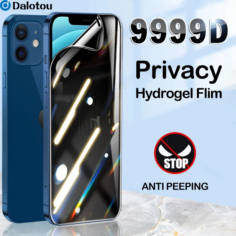 

Anti-spy Hydrogel Film For iPhone 14 13 12 11 Pro Max Mini Privacy Screen Protectors For X XR XS 8 7 6 6S Plus SE 2022 Not Glass