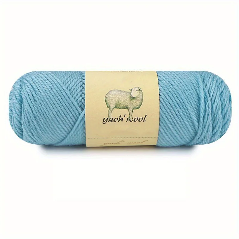 Luxurious Soft Blend Wool & Acrylic Yarn for Hand Knitting and Crochet - 100g Skein