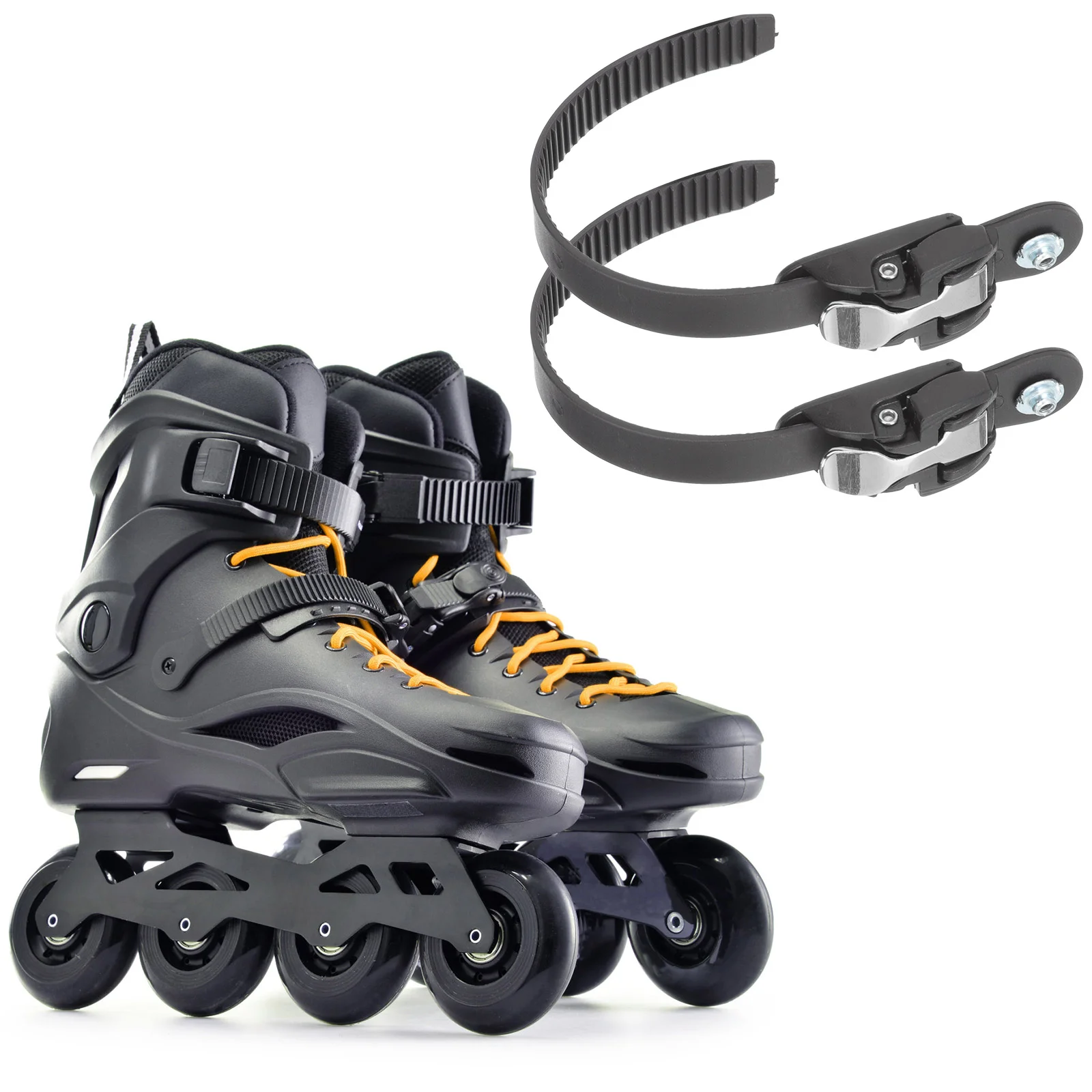 1Pc Roller Skate Buckle Strap Adjustable Length High Grade Pvc Material Stable Fixation Design Skating Shoes Strap Skate Leash