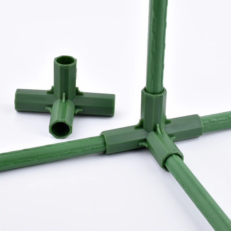 2-30Pcs Gardening Plant Stakes Edging Corner Connection Wardrobe Greenhouse Frame Building Fittings Connectors For Flower Stands